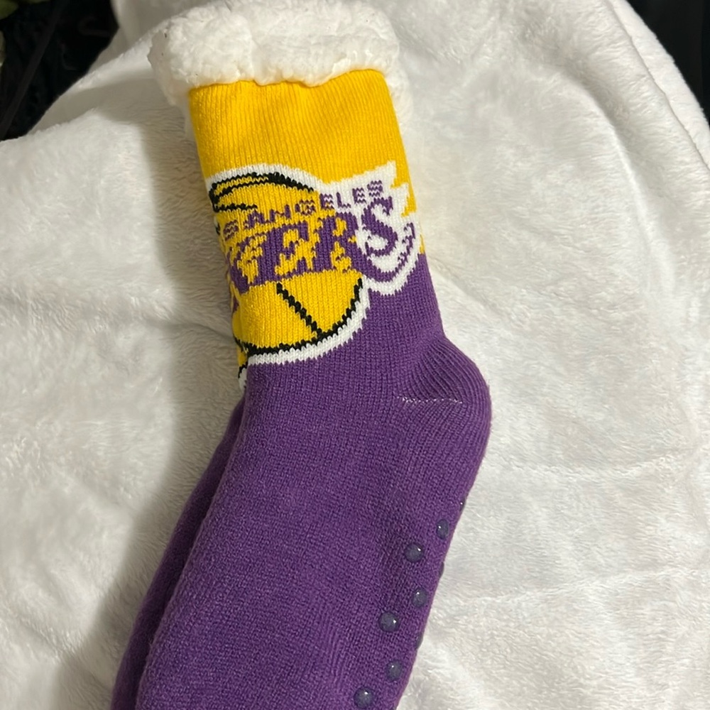 Lakers non-slip socks. New.
